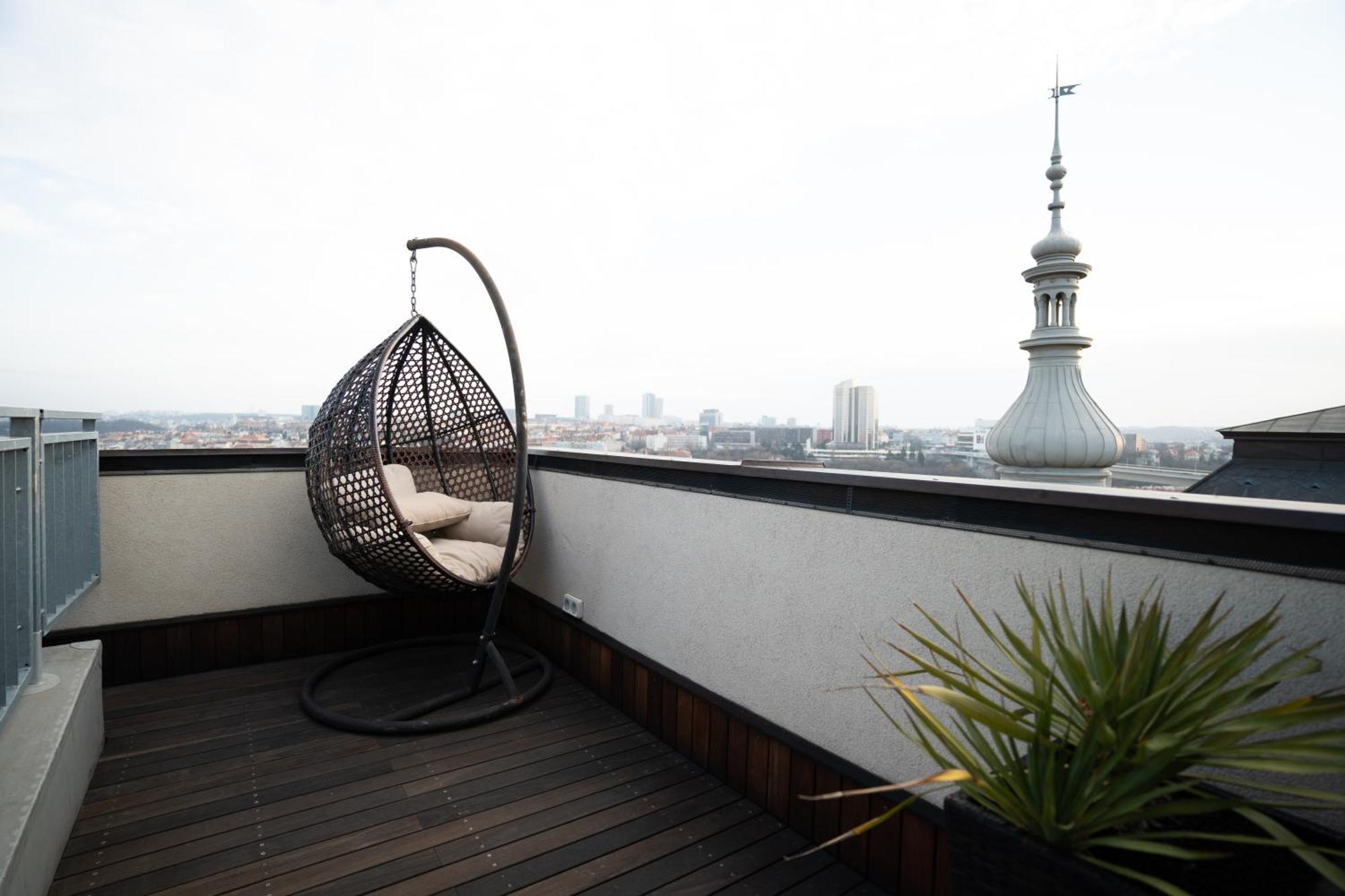Luxury Rooftop Appartment With Fantastic Views Praga Exterior foto